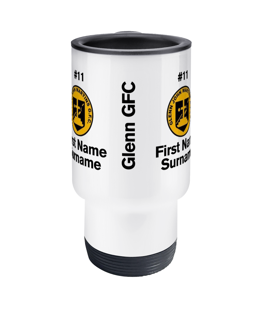 Personalised Glenn G.F.C Travel Coffee Mug