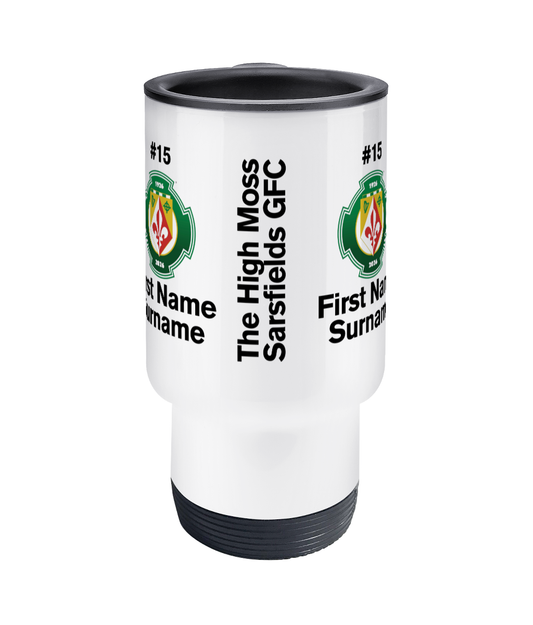 Personalised High Moss Sarsfields GFC Travel Coffee Mug