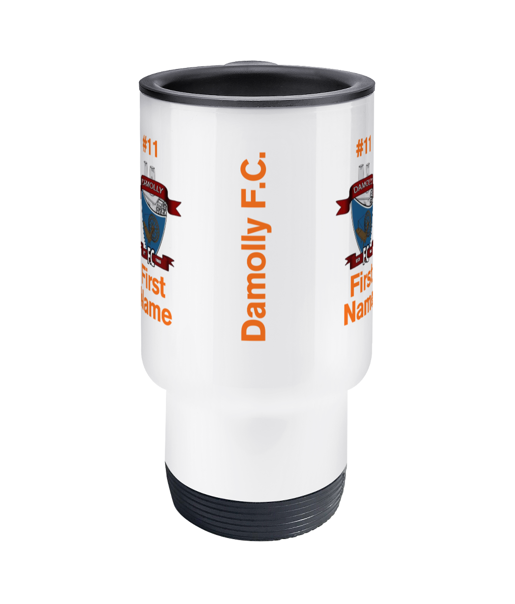 Personalised Damolly Youth F.C. Travel Coffee Mug