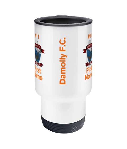 Personalised Damolly Youth F.C. Travel Coffee Mug