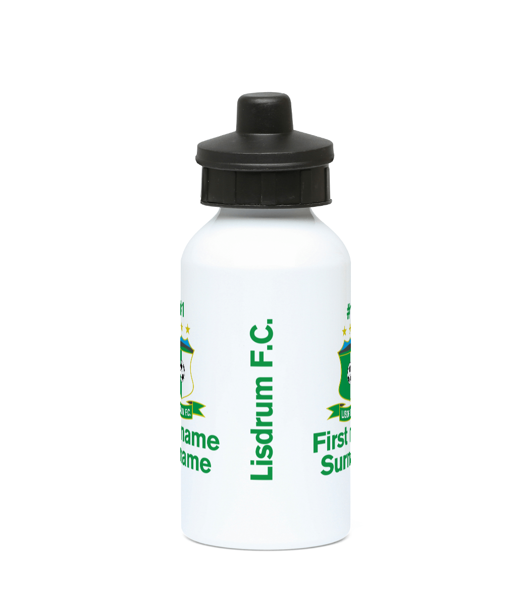Personalised Lisdrum FC Water Bottle