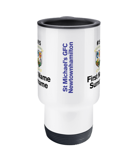 Personalised St Michael’s GFC Newtownhamilton Travel Coffee Mug