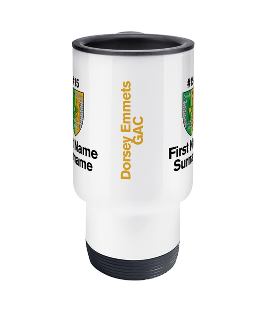 Personalised Dorsey Emmets GAC Travel Coffee Mug