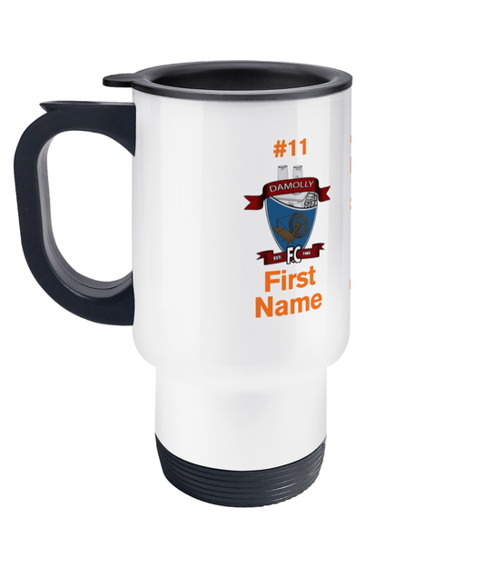 Personalised Damolly Youth F.C. Travel Coffee Mug