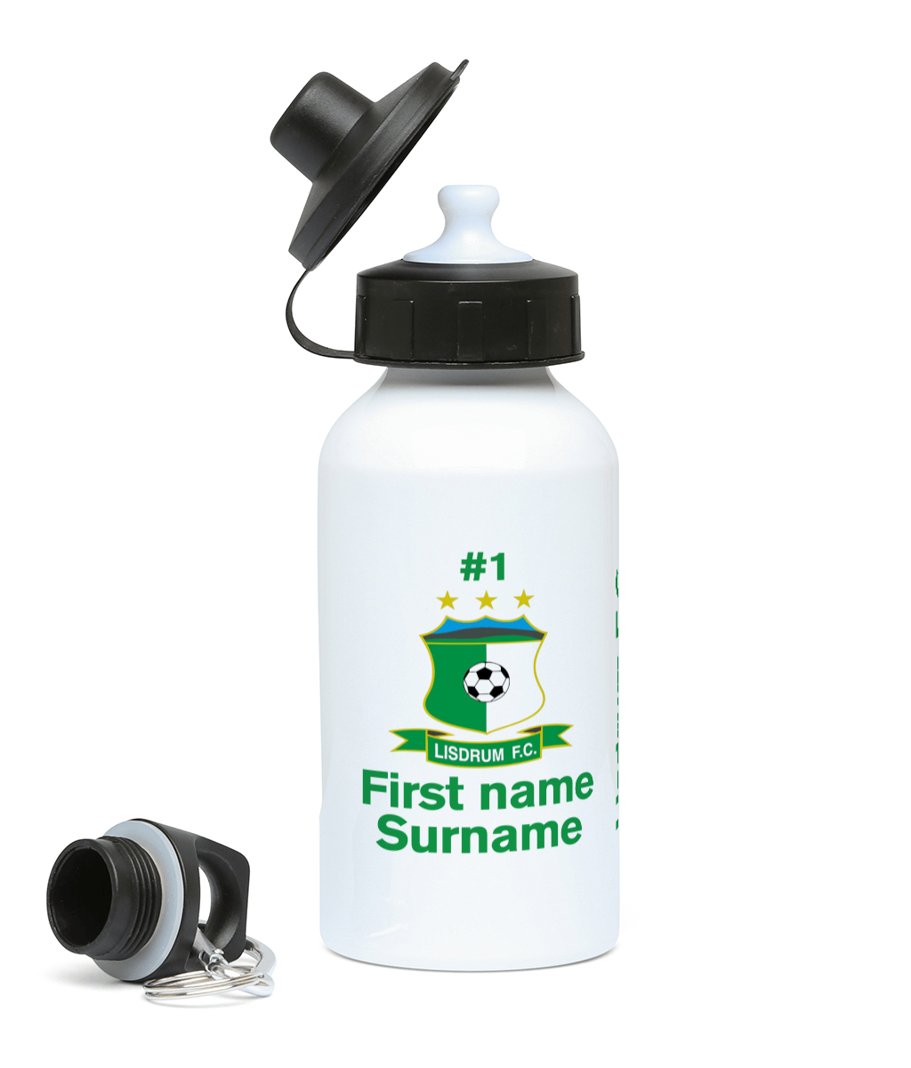 Personalised Lisdrum FC Water Bottle