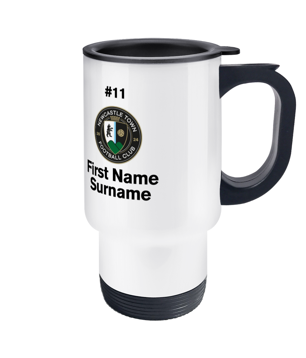 Personalised Newcastle Town F.C. Travel Coffee Mug