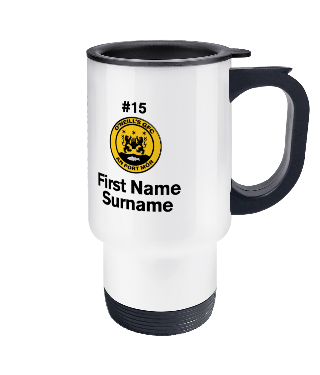 Personalised O'Neill's GFC An Port Mór Travel Coffee Mug