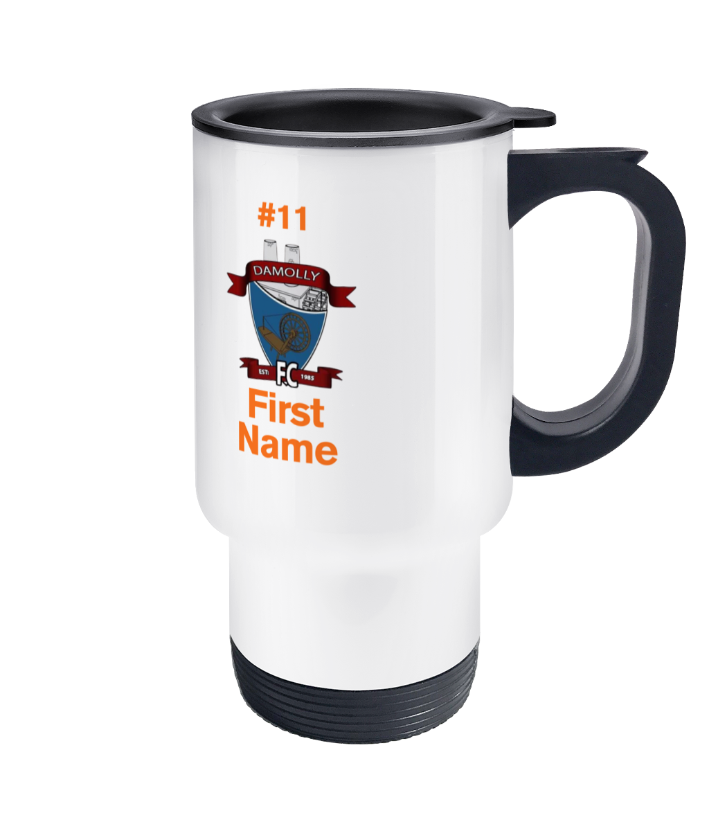 Personalised Damolly Youth F.C. Travel Coffee Mug