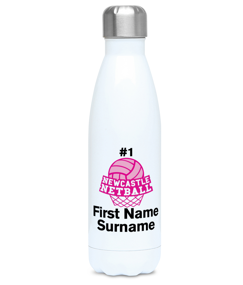 Personalised Newcastle Netball Club Contour Bottle