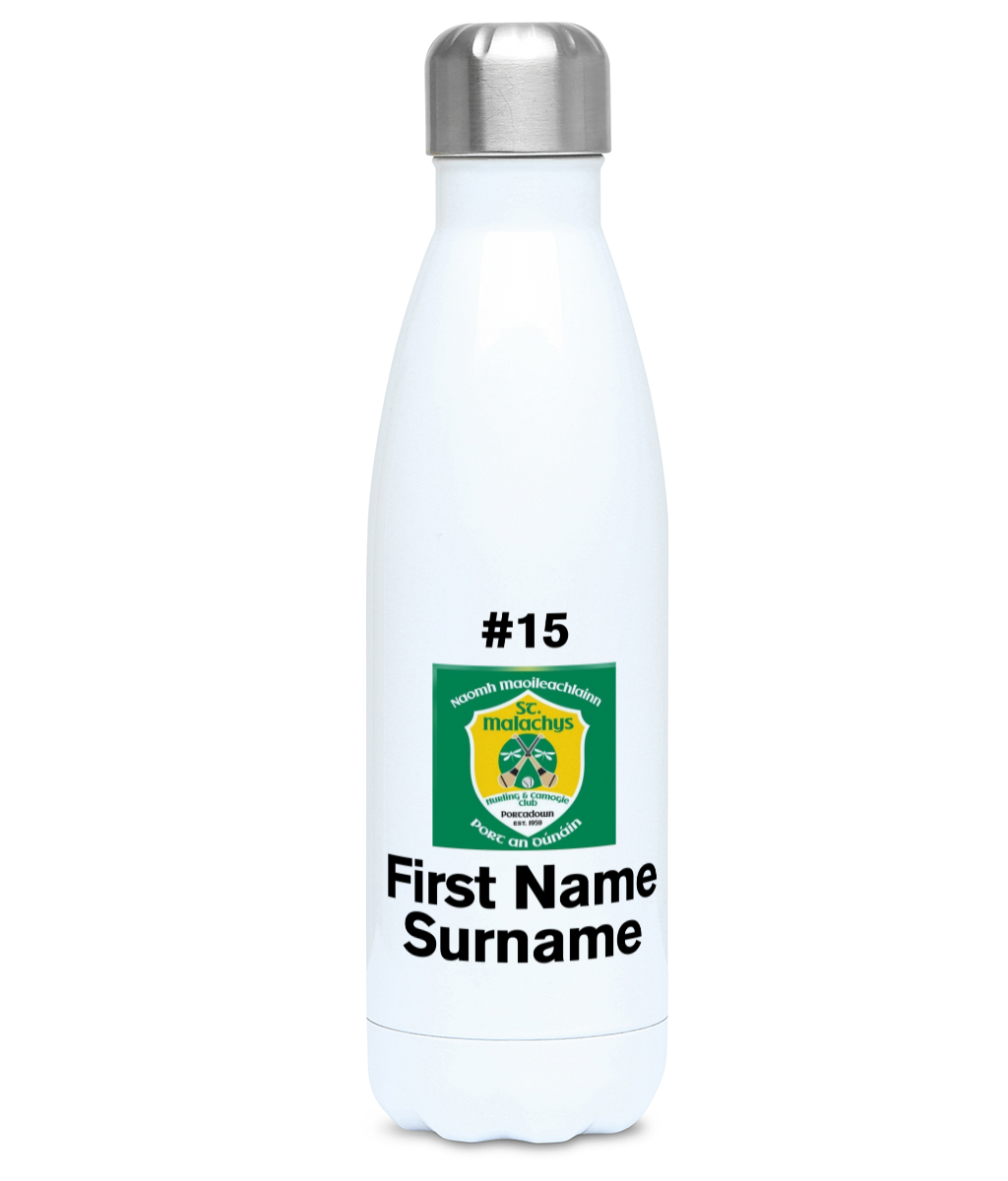Personalised St. Malachy’s Hurling and Camogie Club Chilli Bottle