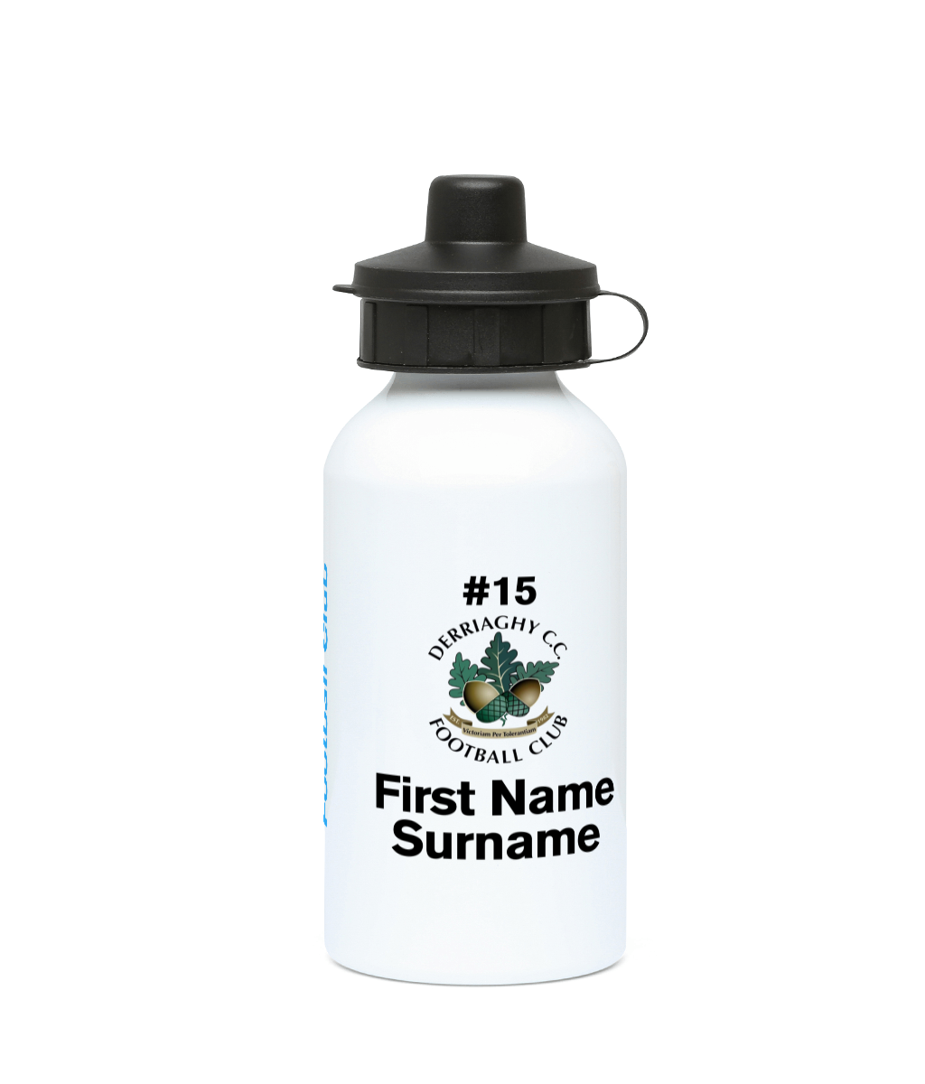 Personalised Derriaghy CC F.C. Water Bottle
