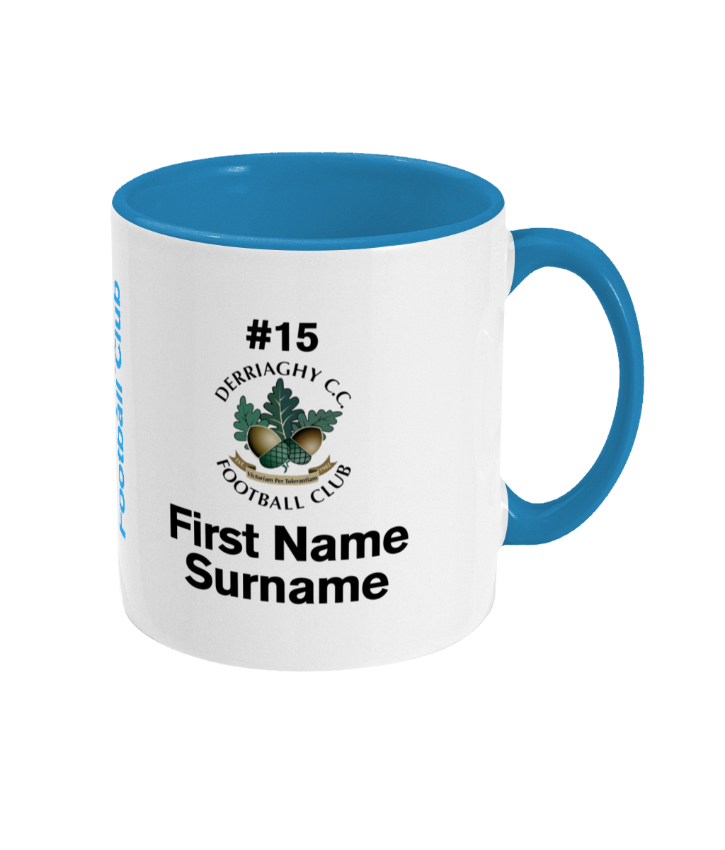 Personalised Derriaghy CC F.C. Mug