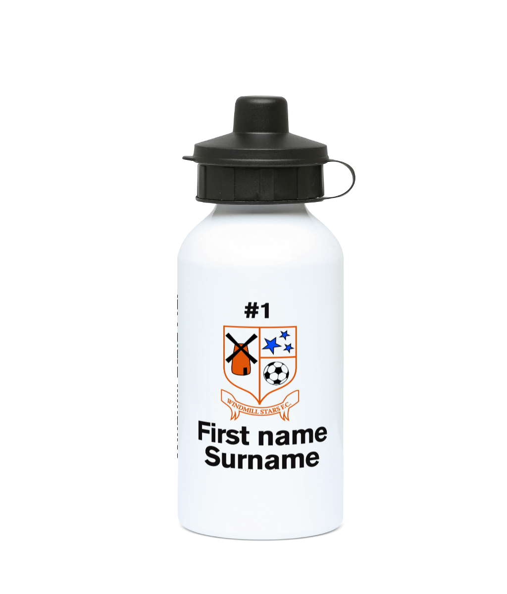 Personalised Windmill Stars FC Water Bottle