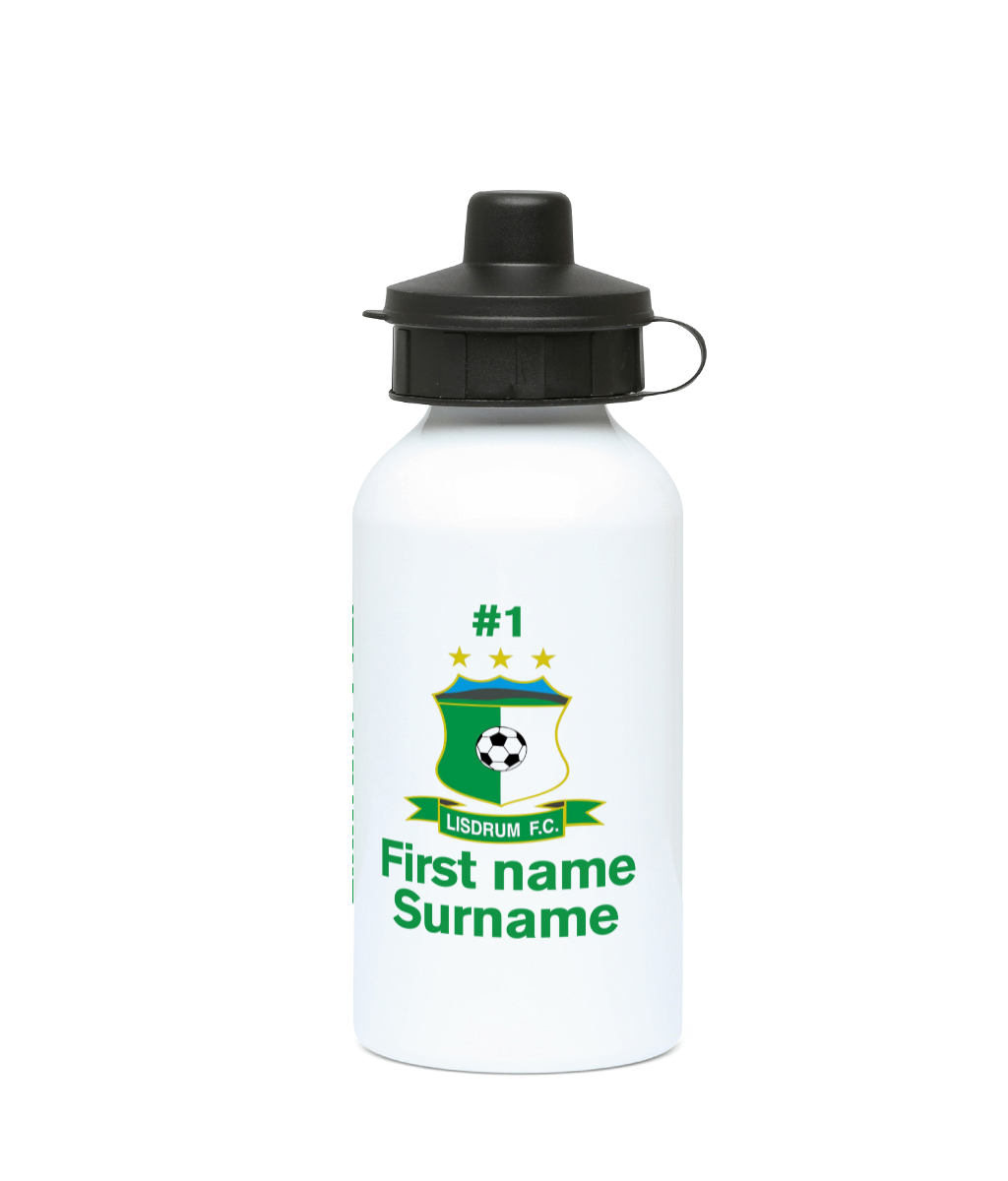 Personalised Lisdrum FC Water Bottle