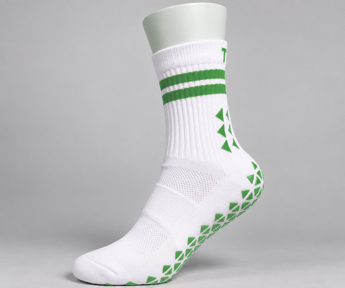 Shane O'Neill's GAC Grip Socks (White/Green)