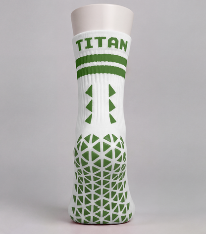 Annaclone GAC Grip Socks (White/Green)