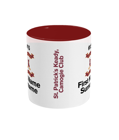 Personalised St. Patrick's Keady, Camogie Club Mug