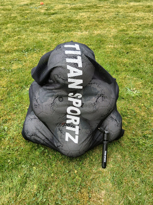 Top Binz Footballs - Pack Of 10 with Free Ball Carry Bag + Pump