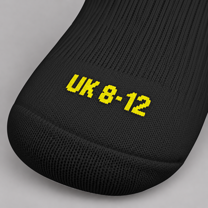 Glenn GAC Grip Socks (Black/Yellow)