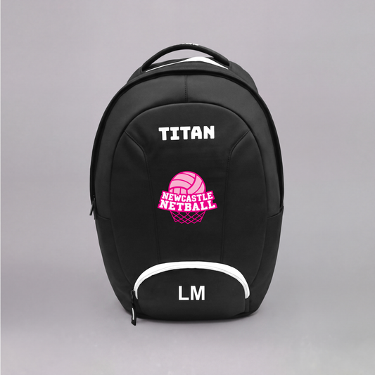 Newcastle Netball Club Personalised Rucksack