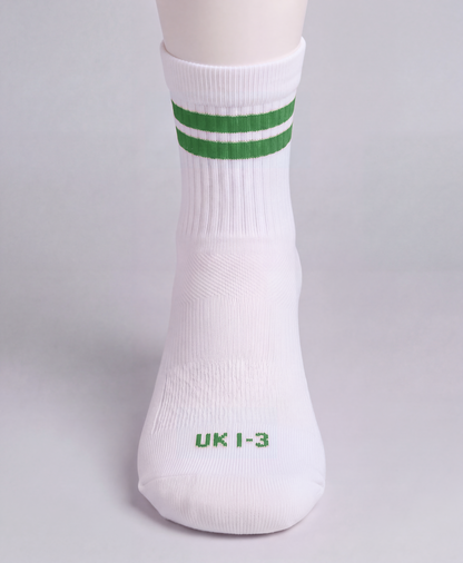 Annaclone GAC Grip Socks (White/Green)