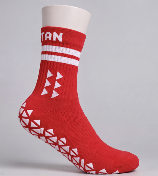 Dowdallshill G.F & A.C Grip Socks (Red/White)