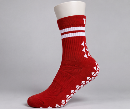 Dowdallshill G.F & A.C Grip Socks (Red/White)