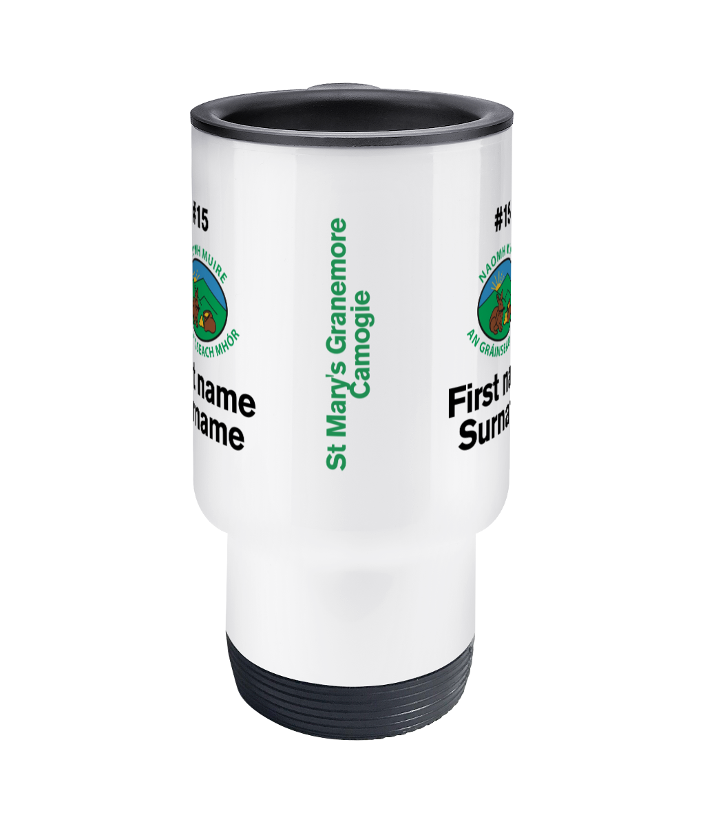 Personalised St Mary's Granemore Camogie Travel Coffee Mug