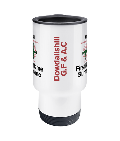 Personalised Dowdallshill G.F & A.C Travel Coffee Mug