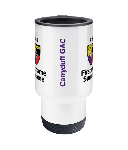 Personalised Carryduff GAC Travel Coffee Mug