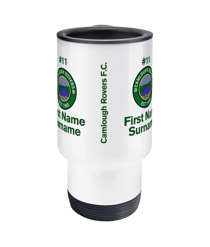 Personalised Camlough Rovers F.C. Travel Coffee Mug