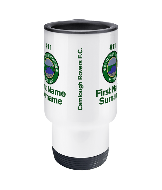 Personalised Camlough Rovers F.C. Travel Coffee Mug