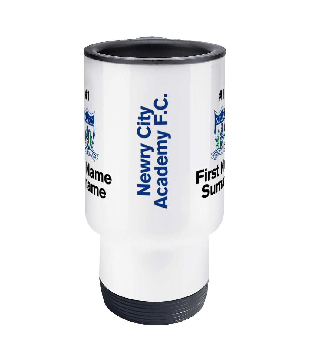 Personalised Newry City Academy F.C. Travel Coffee Mug