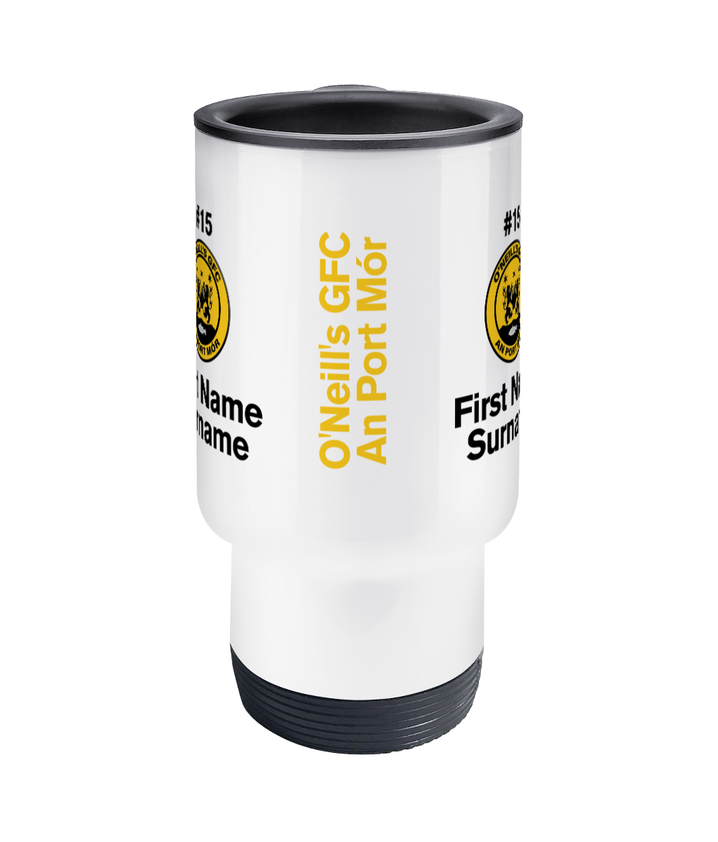 Personalised O'Neill's GFC An Port Mór Travel Coffee Mug