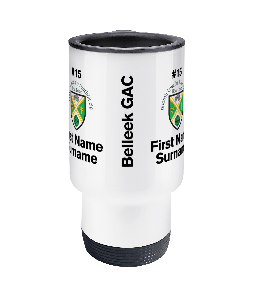 Personalised Belleek GAC Travel Coffee Mug
