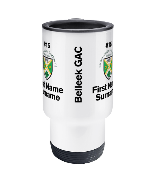 Personalised Belleek GAC Travel Coffee Mug