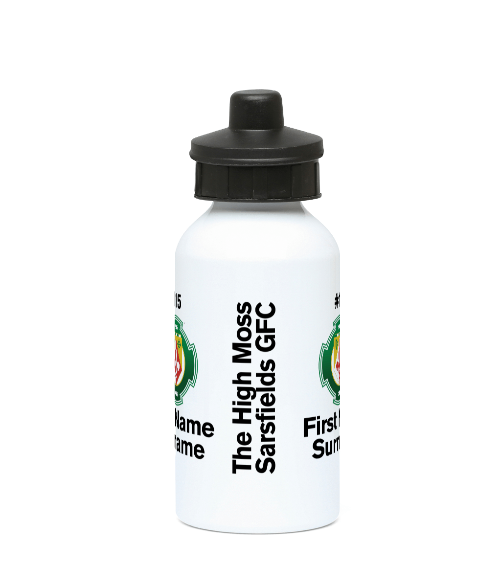 Personalised High Moss Sarsfields GFC Water Bottle