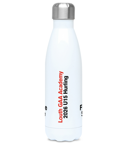 Personalised Louth GAA Academy U15 Hurling Chilli Bottle