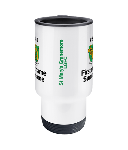 Personalised St Mary's Granemore LGFC Travel Coffee Mug