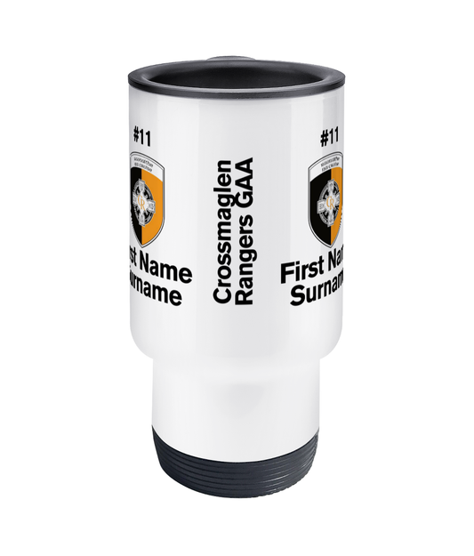 Personalised Crossmaglen Rangers GAA Travel Coffee Mug