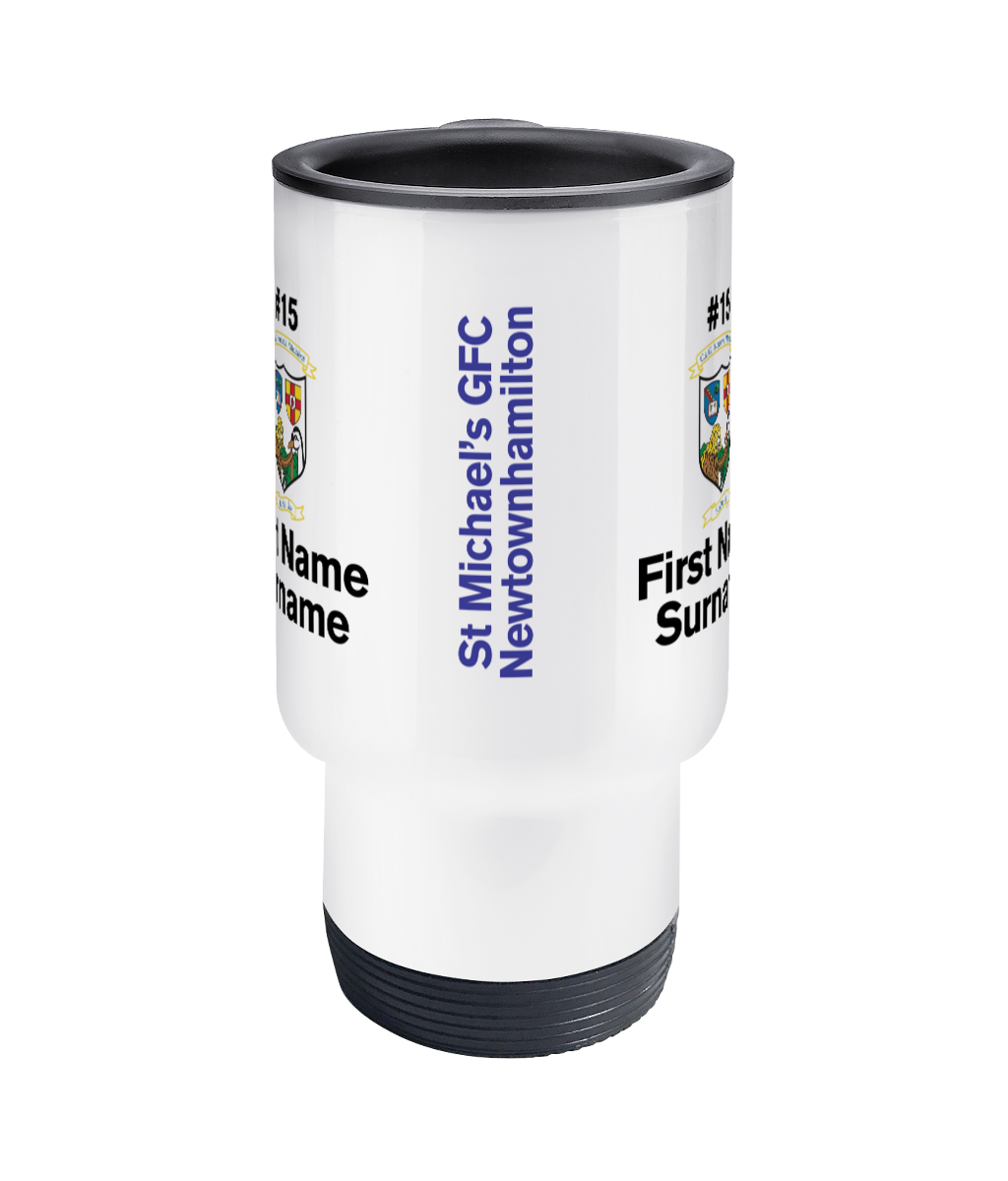 Personalised St Michael’s GFC Newtownhamilton Travel Coffee Mug