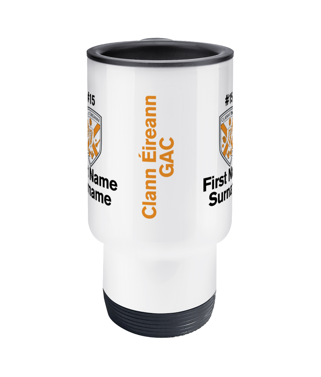 Personalised Clann Éireann GAC Travel Coffee Mug