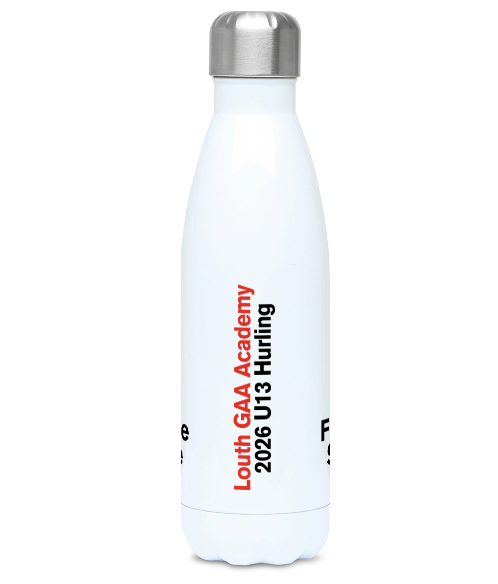 Personalised Louth GAA Academy U13 Hurling Chilli Bottle