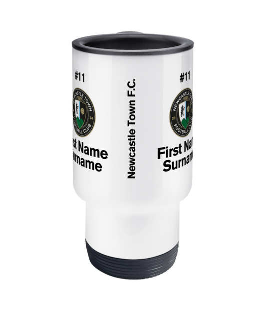 Personalised Newcastle Town F.C. Travel Coffee Mug