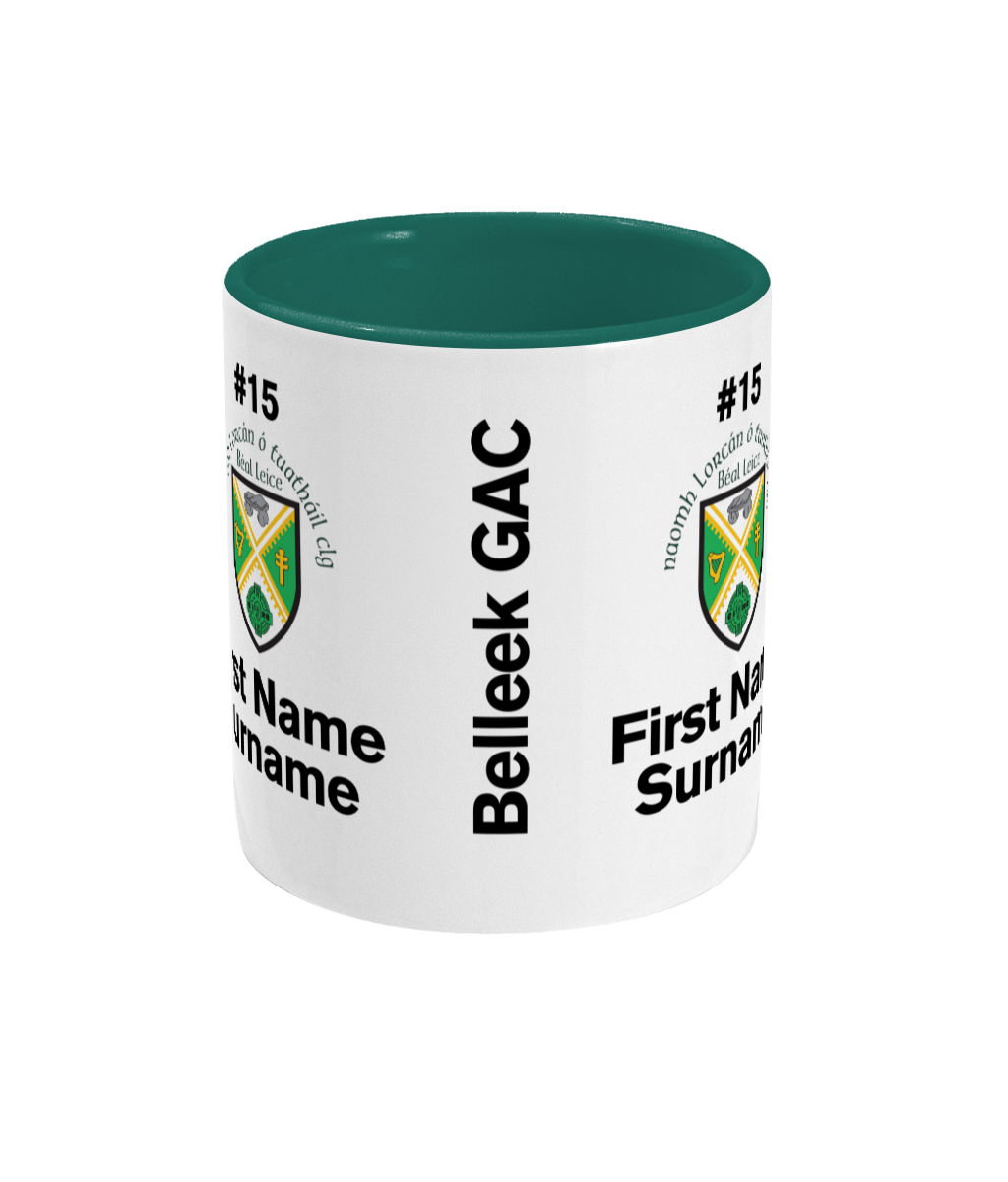 Personalised Belleek GAC Mug