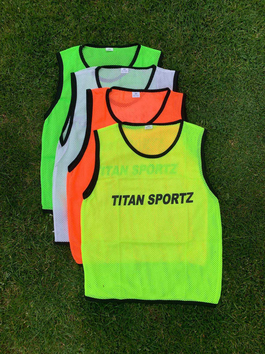 Single Colour Training Bibs (Pack of 10)