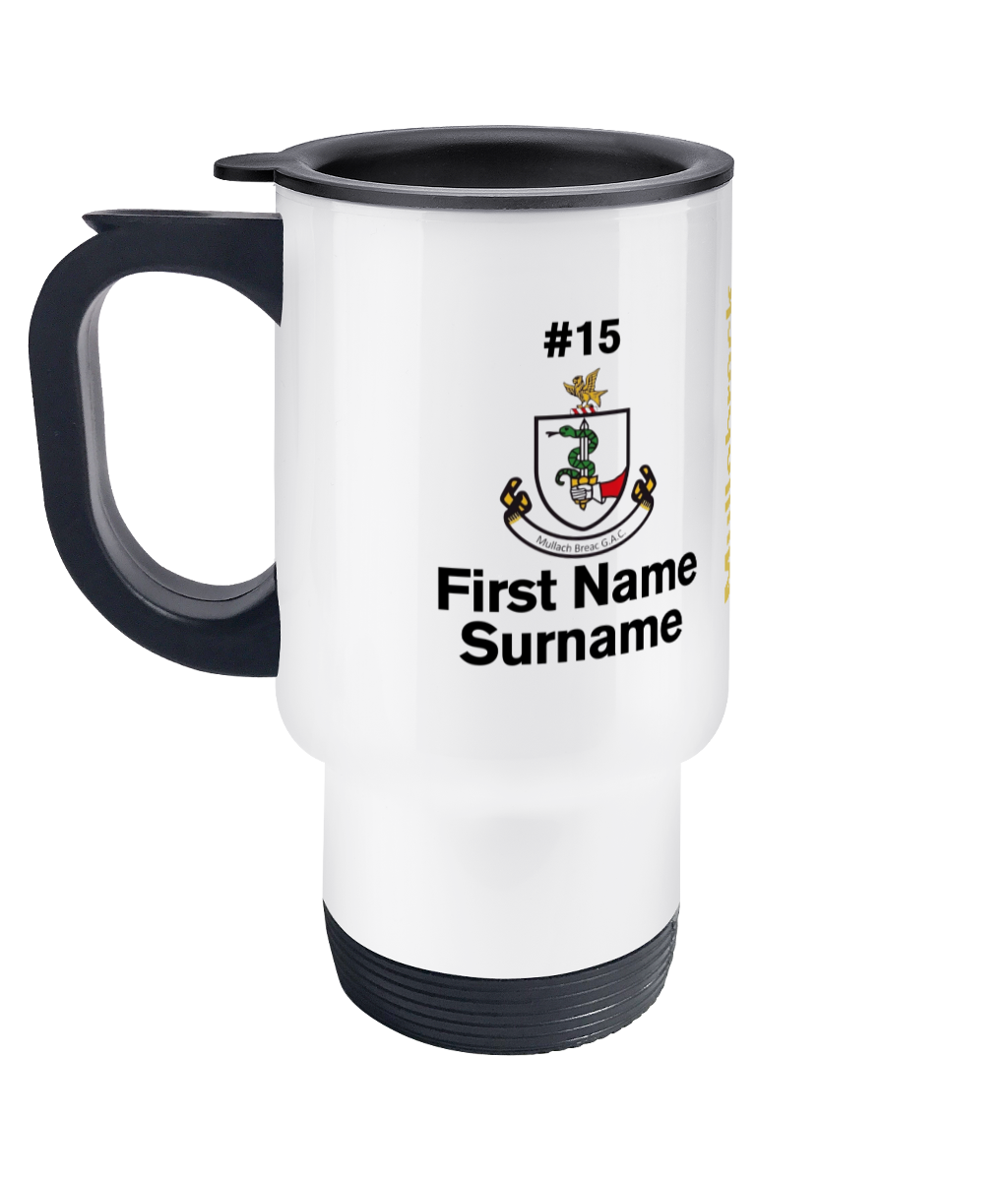 Personalised Mullabrack GFC Travel Coffee Mug