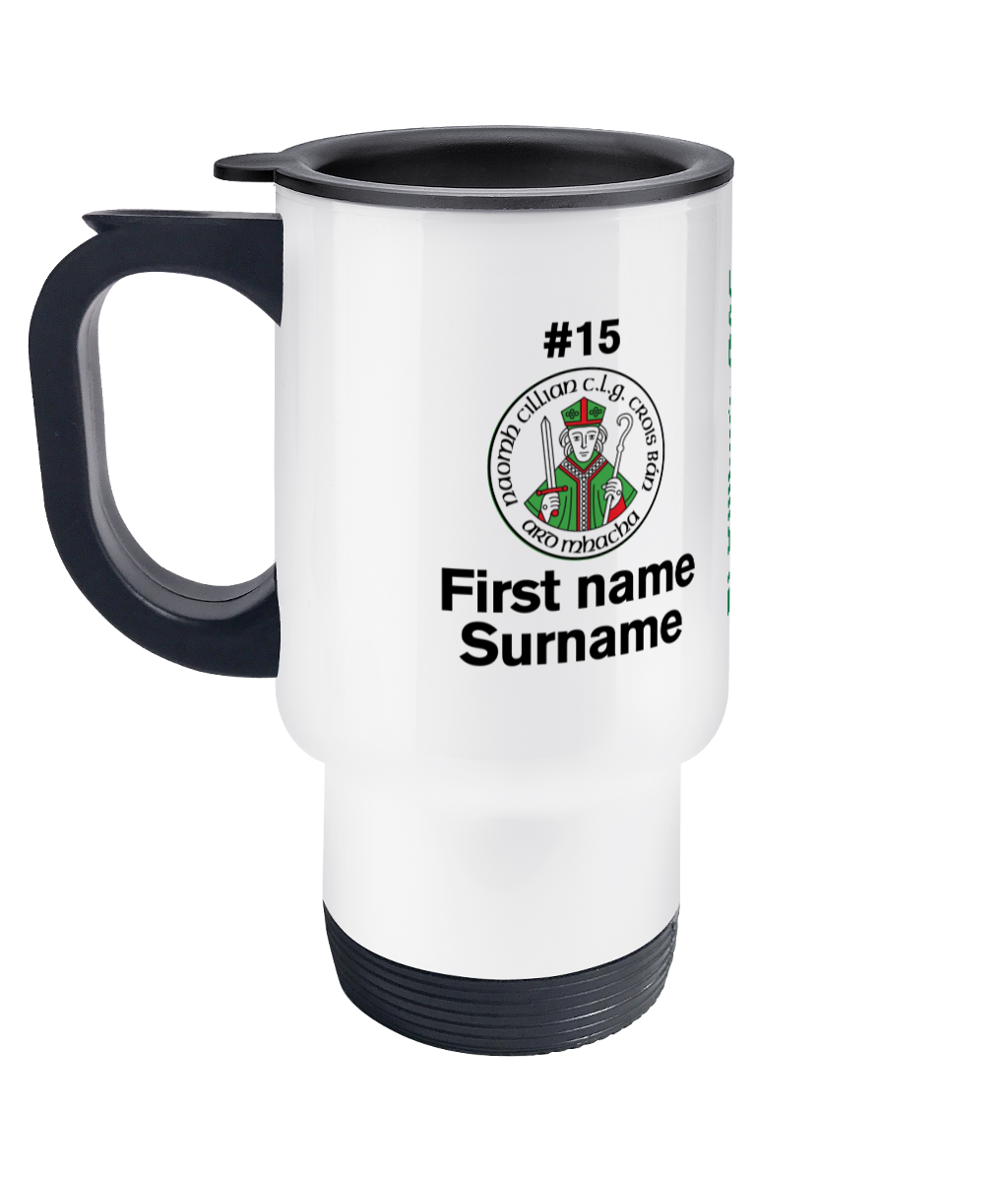Personalised St Killian's GAC Whitecross Travel Coffee Mug