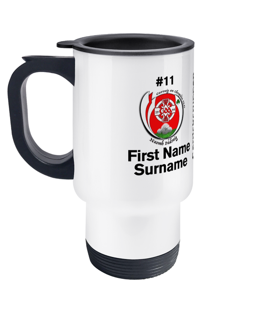 Personalised Carrickcruppen GAA Travel Coffee Mug