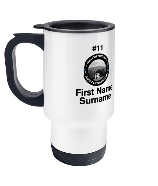 Personalised Gullion Youth F.C. Travel Coffee Mug